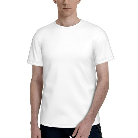 Unisex Casual T- Shirt Fashion Short Sleeved White