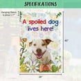 thumbnail image 5 of A Spoiled Dog Lives Here Flowers Spring Summer Garden Flag Alaskan Malmute Paws Home Decor Banner for Outside Yard 28 X 40 Inch Double Side, 5 of 6