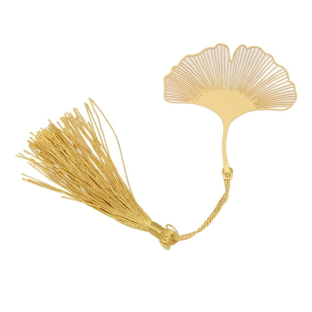 Marcapáginas De Metal Innovador Marcapáginas Vintage Hueco De Hoja Dorada Con Borlas Para Amantes De Los Libros, Escritores, Lectores, Marcapáginas De Latón De Primera