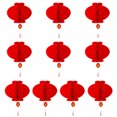 thumbnail image 1 of keepw Add Touch Of Tradition To Home With Easy-to-assemble Red Festival Decoration Lantern 25cm, 1 of 6