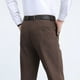 thumbnail image 5 of Pantalones largos de pana de color liso para hombre, con botones, cremallera, rectos, de cintura alta y bolsillos, pantalones largos de poliéster para hombre., 5 of 5
