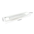 thumbnail image 3 of Graflsoa White Bamboo Bathtub Caddy with Non-Slip Silicon Pads, Multi-Functional Storage Tray for Bath Essentials, Wine, Books, and Devices, 27.5 Inches, 3 of 7