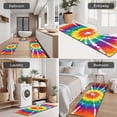 thumbnail image 5 of Colorful Rainbow Tie Dye Spiral Pattern Kitchen Rugs Sets Of 3,Kitchen Runner Rugs Non Skid Washable,Decorative Kitchen Floor Mats for Kitchen,Sink,Laundry,17"x30"+ 17"x47" + 17"x59", 5 of 6