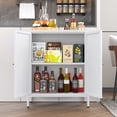 thumbnail image 5 of Bathroom Floor Cabinet,Storage Cabinet with Adjustable Shelf,Modern Freestanding Organizer,Farmhouse Buffet Sideboard,Accent Cabinets for Bathroom,Kitchen,Entryway, 5 of 9