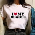 thumbnail image 4 of Beagle tshirt women comic Tee girl graphic funny Japanese clothes 11924 L, 4 of 5