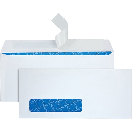 Quality Park Tinted Window Envelope #10 4 1/8 x 9 1/2 White 500/Box 90119