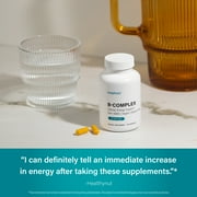 Noophoric Vitamin B Complex Supplement – B Complex Capsules with Vitamin C for Energy & Metabolism Support, 60 Capsules