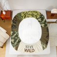 thumbnail image 5 of Feelyou Farmhouse Hunting Men Full Size Sheets, Green Camouflage Abstract Bed Sheets, Deer Animal Sheet Sets, Breathable Home Decor, 4 Pieces, 5 of 7