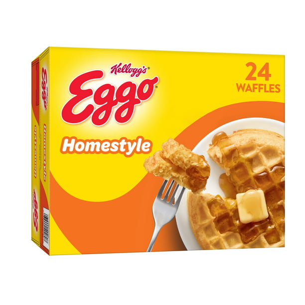 Eggo Frozen Waffles Frozen Breakfast Homestyle 29 6oz Box Walmart Com