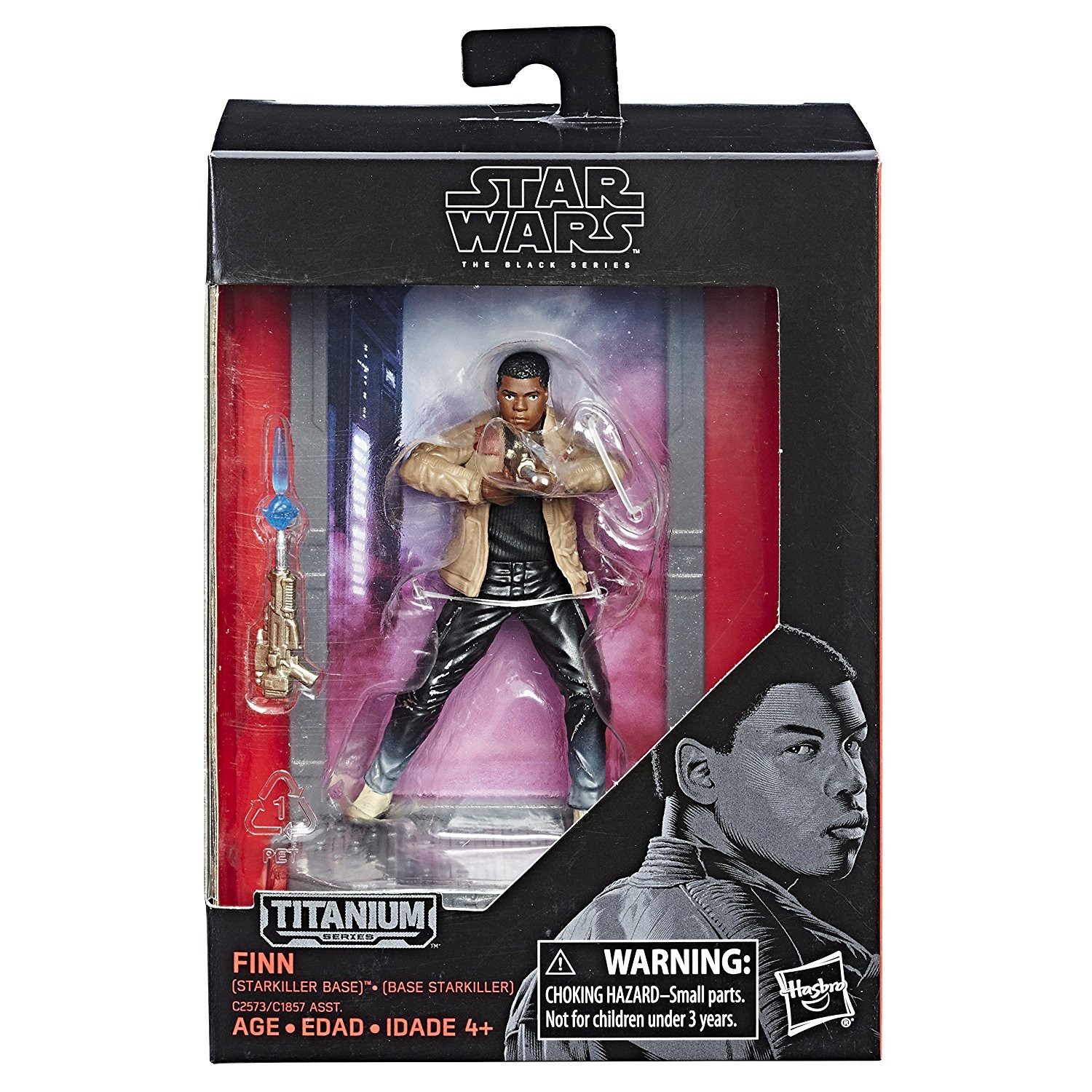 Star Wars The Black Series Titanium Series Finn Starkiller Base Action Figure Set