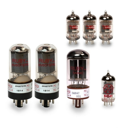 Fender Princeton Reverb (Black Panel) Tube Set with Matched Power Tubes