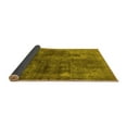 thumbnail image 2 of Ahgly Company Indoor Square Oriental Yellow Industrial Area Rugs, 7' Square, 2 of 4