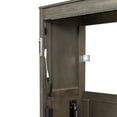 thumbnail image 6 of Kumix Twin Size Murphy Bed with LED Light, Murphy Bed Can Be Folded into a Cabinet, Hidden Wall Bed Cabinet, Brown, 6 of 7