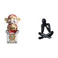 thumbnail image 1 of Figura de escritorio,Figura de Dios de la Fortuna de Dibujos Animados,Regalo Feng Shui,Figura de escritorio,Escultura abstracta de pensador para la oficina o el hogar,Figura decorativa de, 1 of 8
