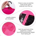 thumbnail image 4 of 3 Piezas Soporte para Extensiones Cabello Almacenamiento Pelucas Múltiples Soportes Bolsas con Colgador Rosa Rojo, 4 of 5