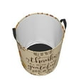 thumbnail image 3 of Goofa Thanksgiving With A Grateful Heart Printed Circular Hamper,Laundry Basket with Handles,Storage Baskets Foldable,Large Capacity Laundry Hamper-Small, 3 of 8