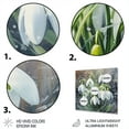 thumbnail image 3 of Designart "Serenity of Snowdrops in a Floral Setting II" Floral Metal Wall Decor, 3 of 5
