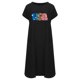 thumbnail image 4 of Vestido suelto informal de manga corta con bolsillo y cuello redondo con estampado del Día de la Independencia de algodón y lino de verano para mujer Fridja  qw3619, 4 of 4