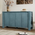 thumbnail image 2 of Tcbosik Buffet Sideboard with 4 Doors, Modern Storage Cabinet with Adjustable Shelves, 59 inch Console Table for Kitchen, Hallway, Living Room, Navy, 2 of 9