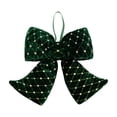 thumbnail image 2 of Ynsdnzl Velvet Christmas Bow 23CM, Red or Green, Full Three‑Dimensional Shape, Tree Topper, Wreath, Gift Box, Door, Party, Holiday Decor, 2 of 6