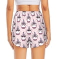 thumbnail image 3 of Picia Cute Cupcake Pattern Women's 2 in 1 Athletic Running Shorts High Waisted Workout Casual Gym Sweat Shorts with Comfy Liner Zipper Pockets-Medium, 3 of 9