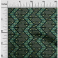 thumbnail image 1 of oneOone Silk Tabby Fabric Chevron Flame Stitch Print Fabric BTY 42 Inch Wide, 1 of 4