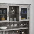 thumbnail image 3 of Home Source Jill Zarin Tall Cabinet in Concrete Finish with Mesh Doors, 3 of 10