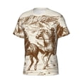 thumbnail image 5 of Vsdgher Western Desert Cowboys1 Print Men's Dry Fit Mesh Athletic Shirts Moisture Wicking Tennis T-Shirt Tops, 5 of 9