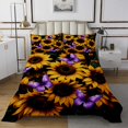 thumbnail image 1 of Erosebridal Flying Butterfly Coverlet Set King,Spring Garden Bedding Set,Flower Room Decor,Breathable,3pcs, 1 of 5