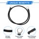 thumbnail image 4 of 1 Pcs Cable de Inversor de Batería 10 AWG Gauge 2.5FT 3/8" Lug Cable de Batería Universal para Automóvil Vehículo Barco RV Solar Cobre Estañado Negro, 4 of 7