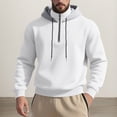 thumbnail image 2 of IWRICH Mens Casual Cotton Hoodies Drawstring Quarter Zip Pullover Sweatshirts XL, 2 of 8