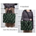 thumbnail image 6 of FORMRS 16" Laptop Sleeve Bag Carrying Case with Handle Travel Shoulder Briefcase, Dark Green Plants, 6 of 8