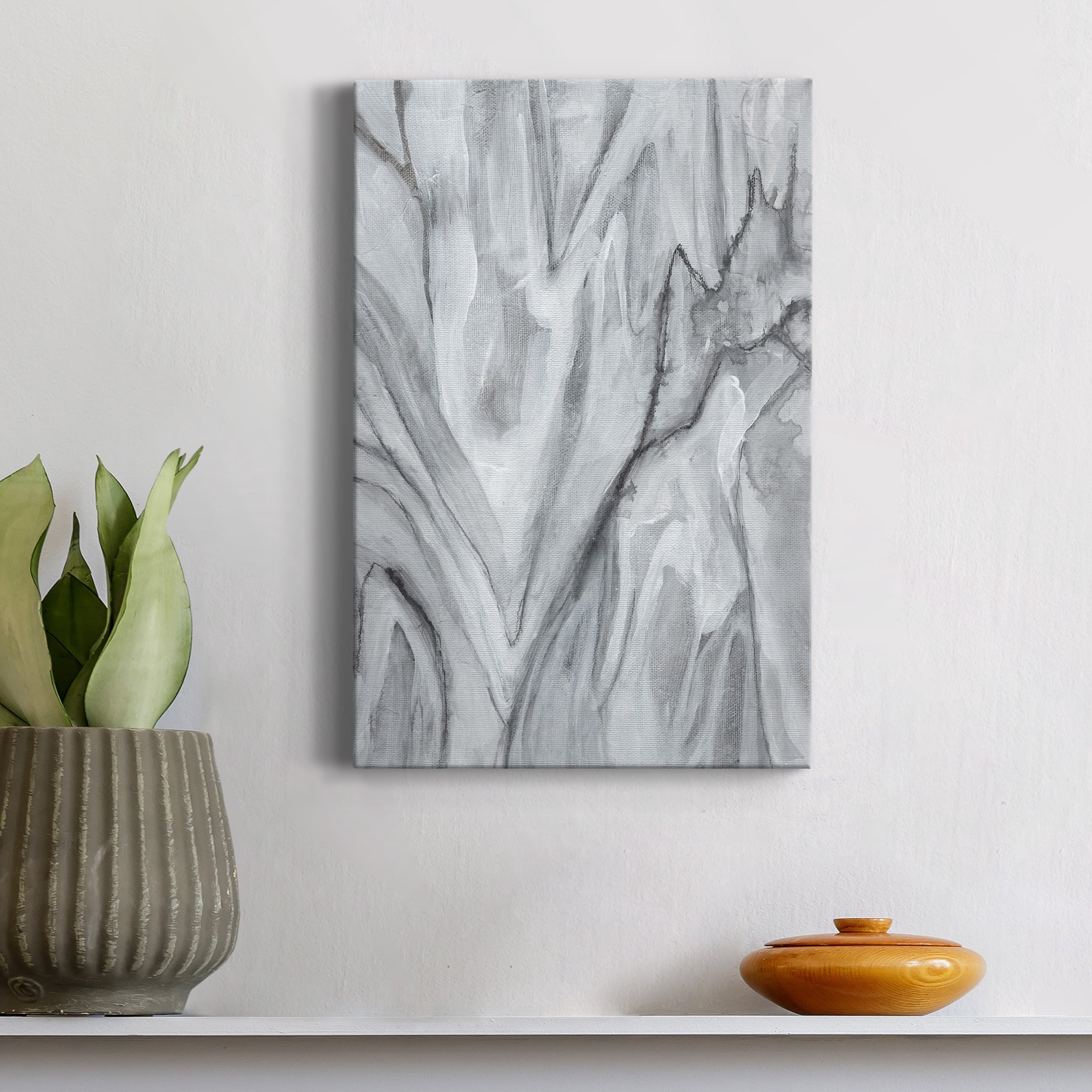 Marbled White II Premium Gallery Wrapped Canvas - Ready to Hang