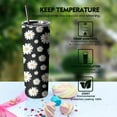 thumbnail image 5 of Daisy Tumbler With Handle and Straw,Daisy Gifts for Women,Daisy Flowers Daisy Coffee Mug Floral Cup Tumbler,Daisy Stuff Decor, 5 of 6