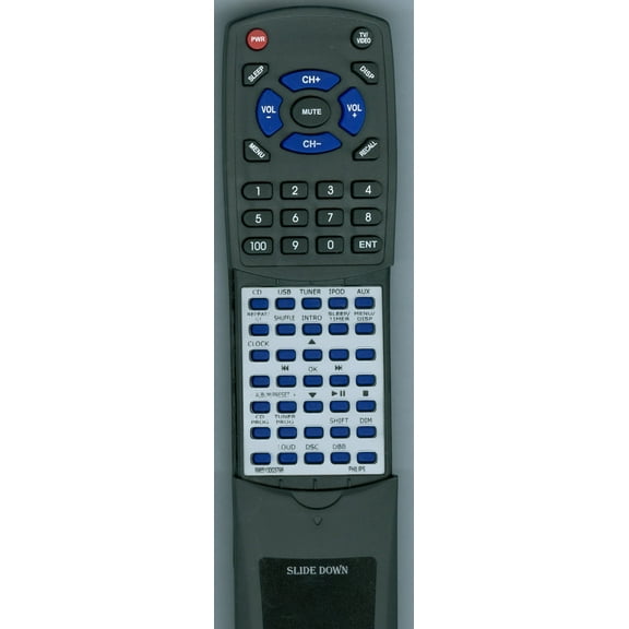 Replacement Remote for PHILIPS 996510003798, RT996510003798, MCM704D/37, MCM704D37, MCM704D