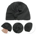 thumbnail image 3 of Unique Bargains 1 Pc Breathable Double Layer Swimming Cap Black, 3 of 6