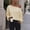 Yellow, variant on NominalSnug Cropped Sweatshirts for Women off Shoulder Long Sleeve Crop Top Fall Pullover Tops