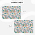thumbnail image 3 of Rocae Colorful Cute Pig Printed Heat Resistant Place Mats,Classic Hemstitch Cloth Fabric Placemats Imitation Linen Place Mat Table Mats 18x12 inch, 3 of 5