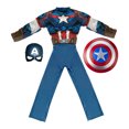 thumbnail image 2 of Disfraz infantil en caja Fantasy Ruz Marvel Capitán América con escudo y máscara Talla 4-6, 2 of 4