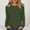 Green, variant on SYMOID Womens Navy Waffle Knit Long Sleeve Top - Crew Neck Stretchy Relaxed Fit with Chest Pocket, Casual Daily/Layering Wear (S-XXL),Size XL