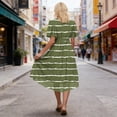 thumbnail image 5 of XUNKUSGA Summer Dresses for Women 2026 Fashion Wrap V Neck Short Sleeve Tie Waist High-Low Hem Sundresses for Women Soft Stretchy Women's Dresses,Green,L, 5 of 7