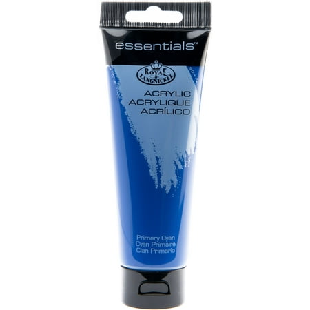 UPC: 0090672304438 | Royal & Langnickel Essentials 120ml Acrylic Paint Tube – Primary Cyan