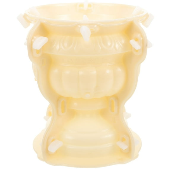 LOLIPPYY Large Round Cement Flower Pot Mold, 1 Piece Pot Making Mold for Garden, Projects and Outdoor