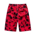 thumbnail image 3 of zuwimk Mens Shorts,Men's Swim Trunks Quick Dry Bathing Suit Swimming Board Shorts Red,4XL, 3 of 5