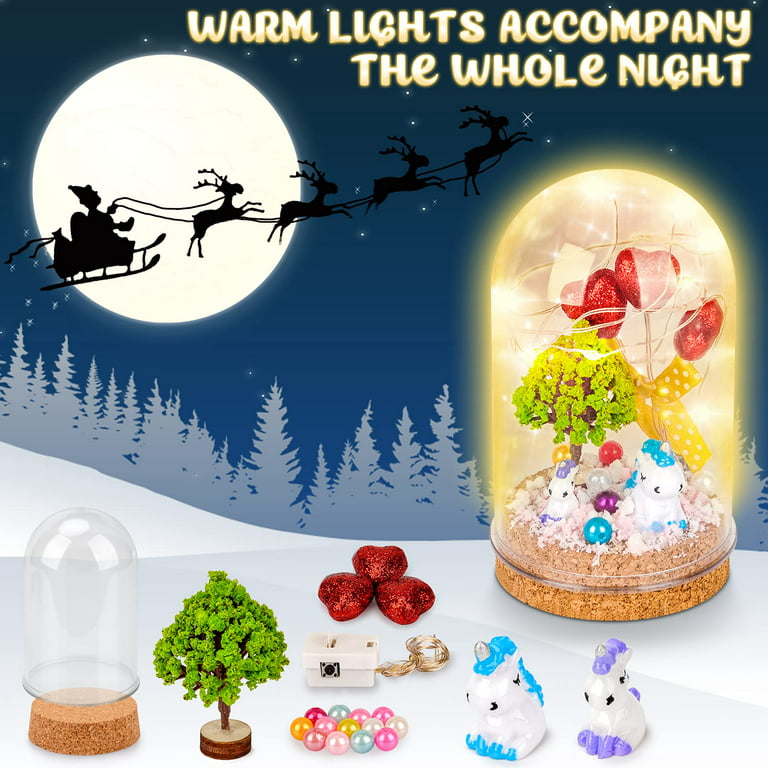 Pearoft Birthday Gifts for 4 5 6 Years Old Girls, Art and Craft for Kids Age  7 8 9 Year Old Toy for 3-8 Year Old Girl Boys DIY Night Light Craft