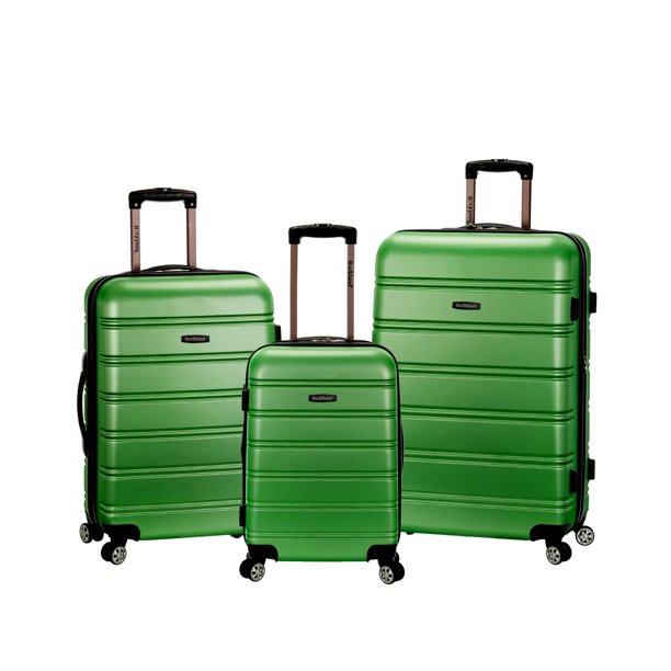 Rockland Luggage Melbourne 3 Piece Hardside Luggage Set