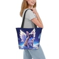 thumbnail image 6 of KLL Tote Bag for Women Night Sky Winged French Bulldog Print Shopping Grocery Reusable Bags for Office School Shopping Travel, 6 of 6