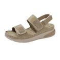 thumbnail image 2 of YOUYEDIAN Orthopedic Shoes for Women Summer Casual Platform Sandals Fashion Comfortable Slippers Beach Open Toe Shoes(Khaki), 2 of 5