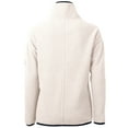 thumbnail image 3 of Women's Cutter & Buck Cream Detroit Lions Americana Cascade Eco Sherpa Fleece Half-Zip Pullover Jacket, 3 of 3