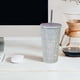 thumbnail image 5 of Taza aisda portátil brilnte, vasos de 17.6 a prueba de fugas con tapa kit de cepillo de limpieza para bebidas frías , NUEVO Pta 500ml Macarena taza de viaje, 5 of 7